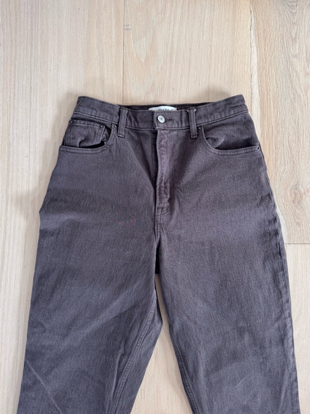 Abercrombie & Fitch Curve Love The ‘90s Straight Ultra High Rise Jeans Size 27 - Picture 2 of 8